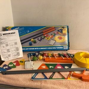 Vintage 1986 Parker Brothers Nerf Indoor 9 Hole Golf Game #0271 Near Complete